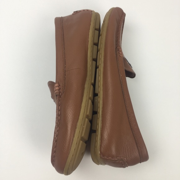 Coach Shoes Coach Mary Lock Up Brown Leather Loafers